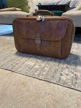 Vintage 1975 American Tourister Brown Suitcase 23" Retro Luggage